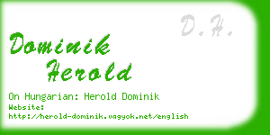 dominik herold business card